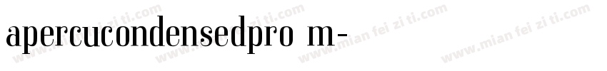 apercucondensedpro m字体转换